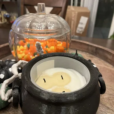 Nồi phép thuật có tay cầm di động - Giá nến decor