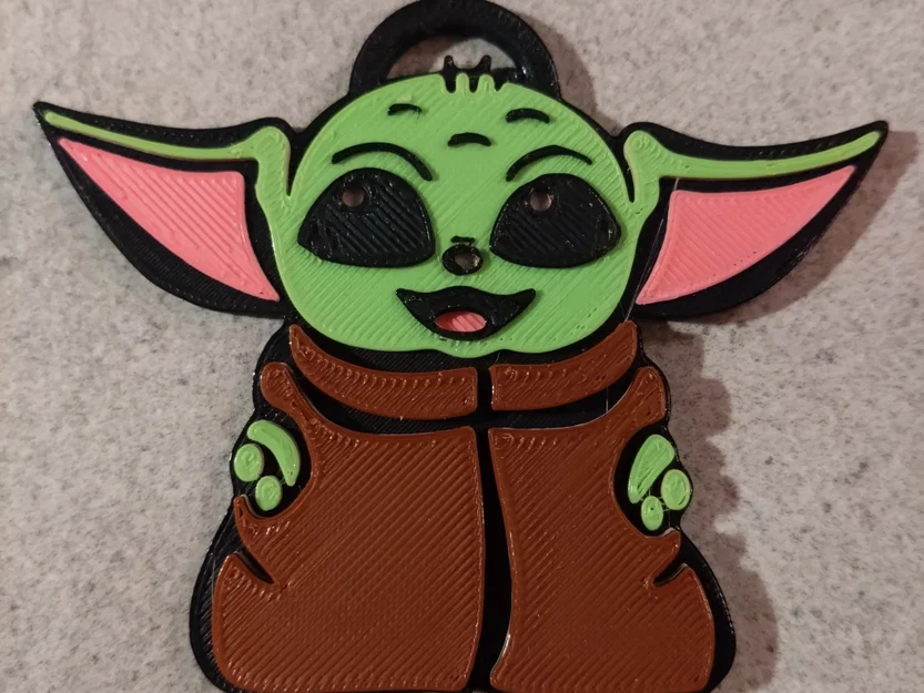 Móc khóa Baby Yoda dễ thương - Image 1