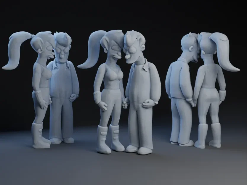 Nhân vật Leela và Fry trong Futurama - Image 1