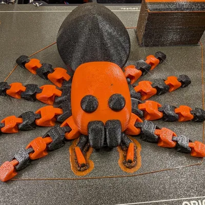 Nhện Halloween màu cam/đen MMU2