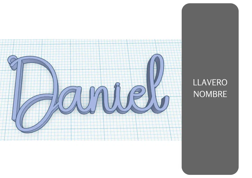 Llavero tên cá nhân 3D độc đáo - Image 1