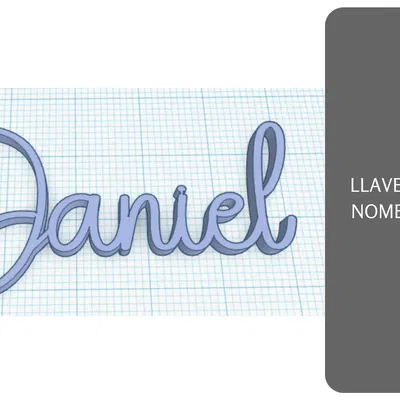 Llavero tên cá nhân 3D độc đáo