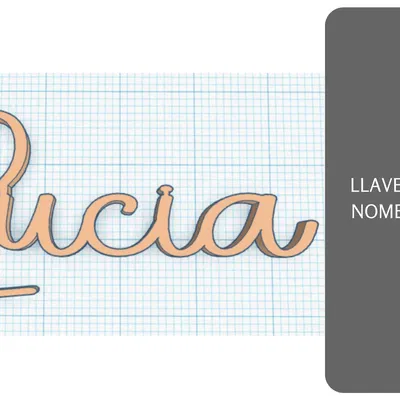 Llavero tên cá nhân 3D độc đáo