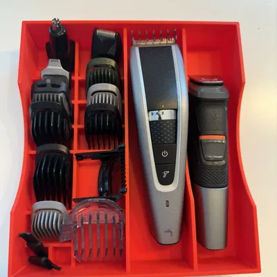 Khay tổ chức đồ dùng chắc chắn cho hai máy tỉa tóc