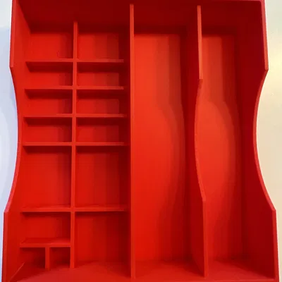 Khay tổ chức đồ dùng chắc chắn cho hai máy tỉa tóc