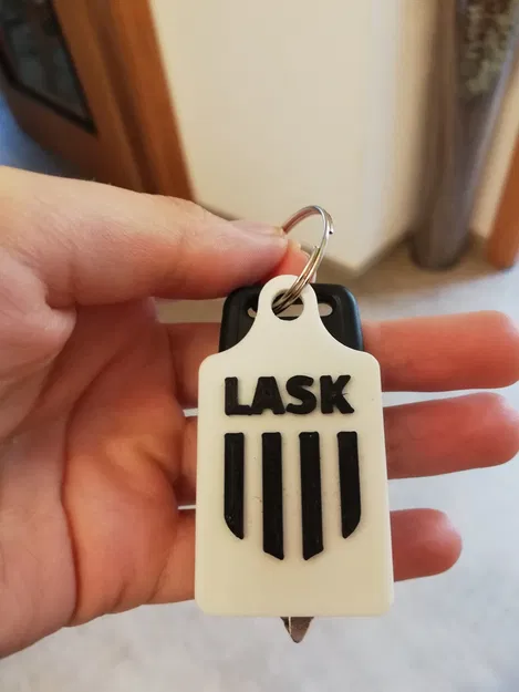 Móc khóa Lask đen trắng dành cho người yêu thích Lask - Image 1