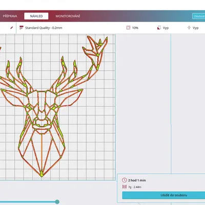 Gạc thấp poly trang trí tường