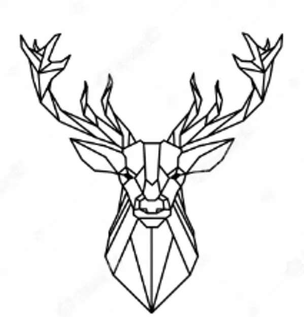 Gạc thấp poly trang trí tường - Image 3