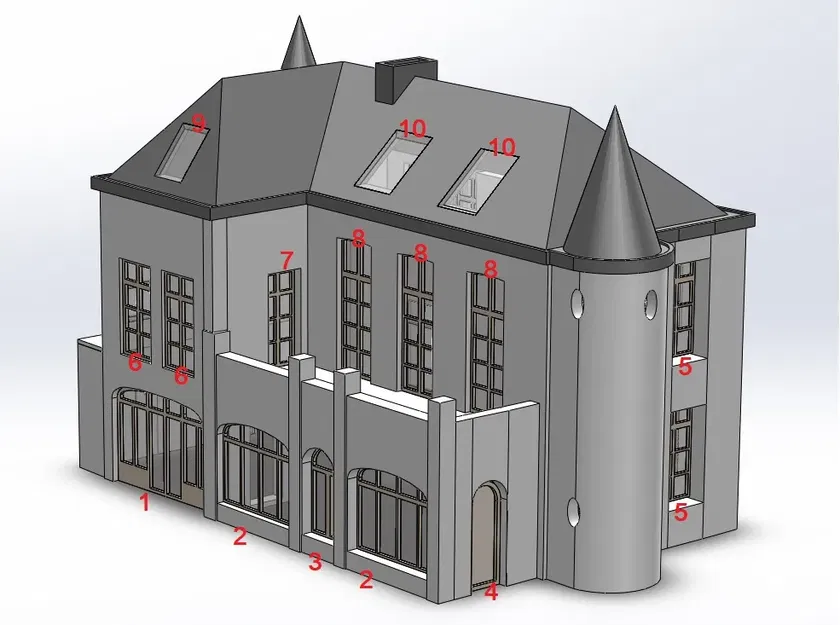 Mô hình lâu đài nhỏ xây dựng năm 1610 - Image 4