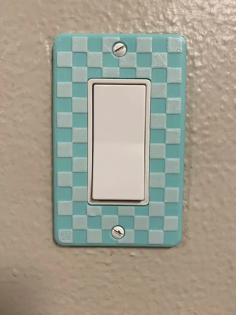 Bìa công tắc ánh sáng kiểu bàn cờ - Image 1