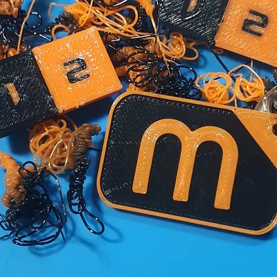 Móc khóa biểu tượng cá marlin in BAFS