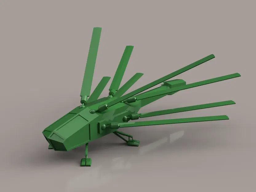 Mô hình Chim Mòng Biển Cát (Dune Ornithopter) Cánh In Liền - Image 1