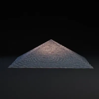 Pyramid Illuminati - Giá đỡ cửa bằng nến tealight