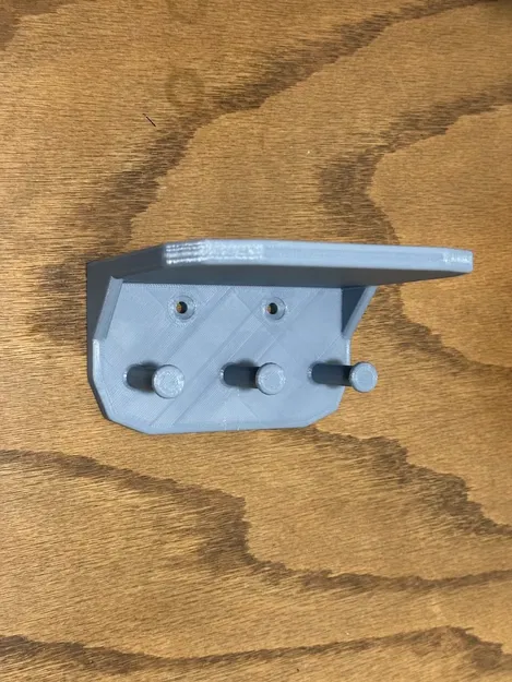 Giá treo chìa khóa và ví treo tường đơn giản - Image 1