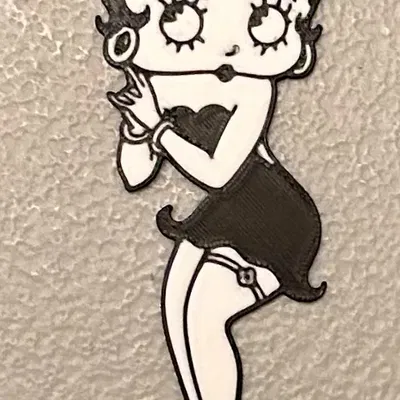 Nam châm Betty Boop đa sắc màu