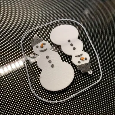 Bông tuyết trang sức tai hình người tuyết