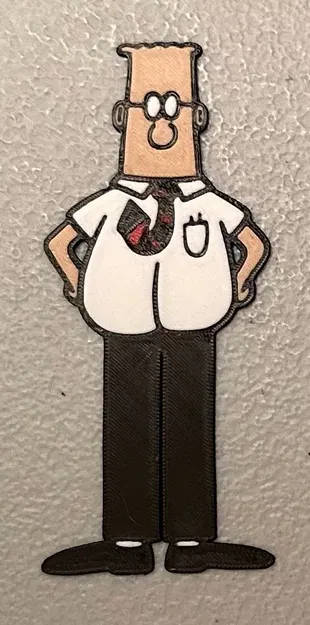 Nam châm Dilbert nhiều màu sắc 4 màu sắc - Image 1