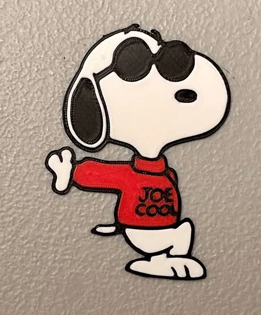 Nam châm Snoopy nhiều màu sắc 3D - Image 1