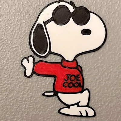 Nam châm Snoopy nhiều màu sắc 3D