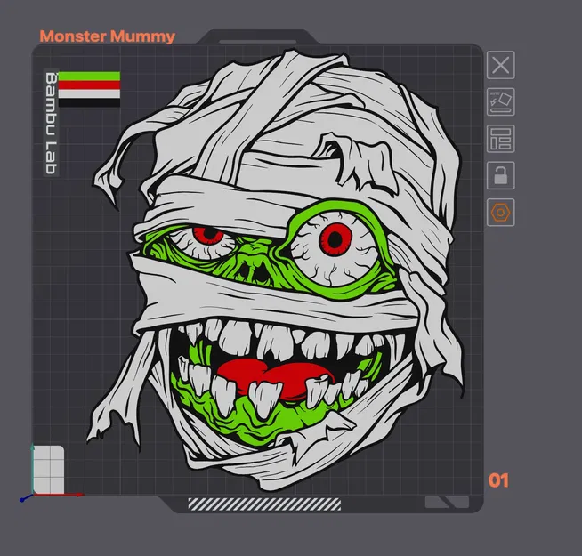 Mô hình xác ướp nghệ thuật cho trang trí Halloween - Image 1