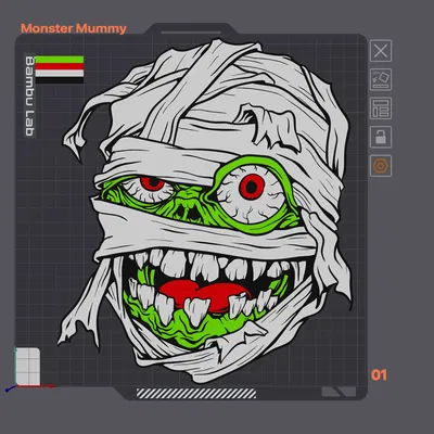 Mô hình xác ướp nghệ thuật cho trang trí Halloween