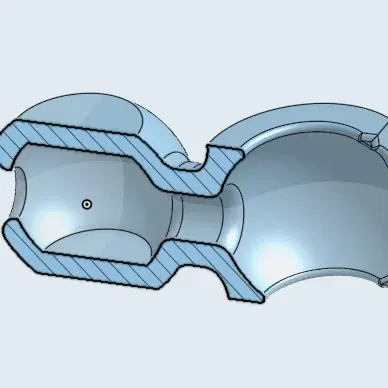 Liên kết bóng và ổ cắm - Hai kích thước