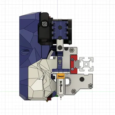 Mount Voron StealthBurner với BLTouch cho Mega Zero V1 và Ender 3