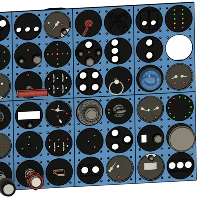 Mô hình bảng điều khiển cho cockpit gia đình dễ lắp ráp