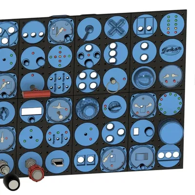 Mô hình bảng điều khiển cho cockpit gia đình dễ lắp ráp