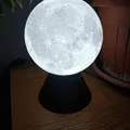 Đèn ngủ hình mặt trăng Lithophane với đế bóng G9 - Thumbnail 1