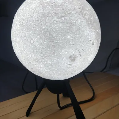 Đèn ngủ hình mặt trăng Lithophane với đế bóng G9