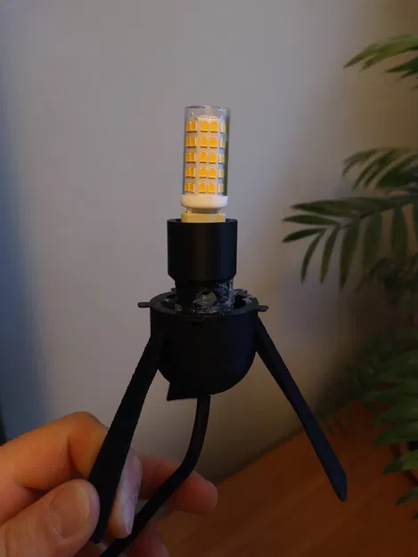 Đèn ngủ hình mặt trăng Lithophane với đế bóng G9 - Image 5