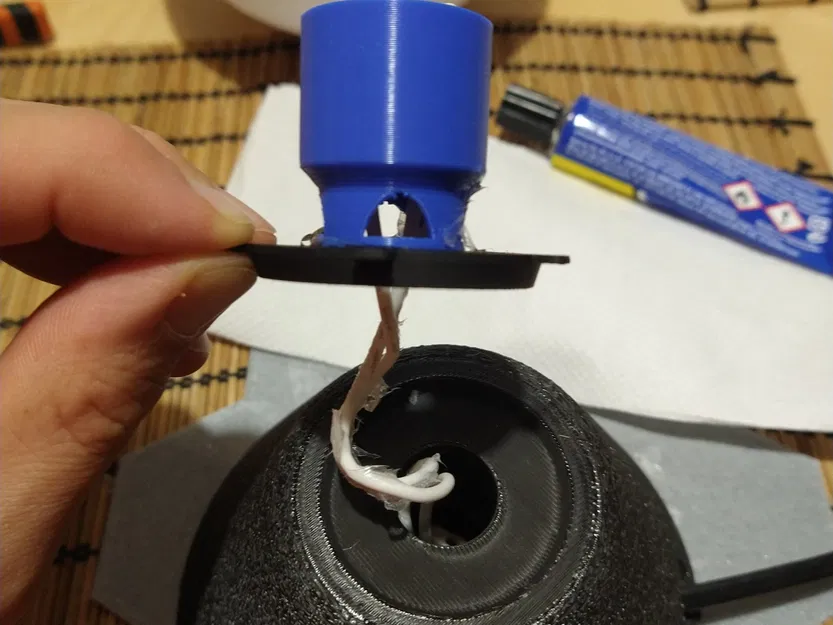 Đèn ngủ hình mặt trăng Lithophane với đế bóng G9 - Image 6