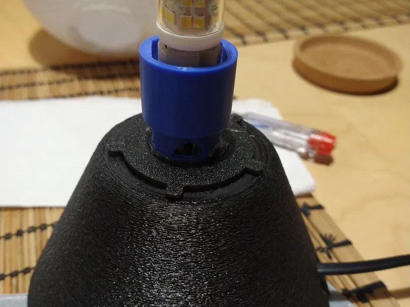 Đèn ngủ hình mặt trăng Lithophane với đế bóng G9 - Image 7