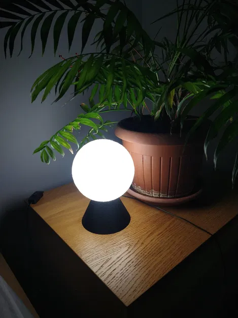 Đèn ngủ hình mặt trăng Lithophane với đế bóng G9 - Image 8