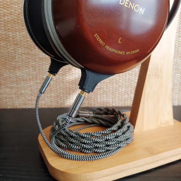 Bộ chuyển đổi giắc cắm 3.5mm cho tai nghe Denon/Fostex/E-MU có dây cáp có thể tháo rời - Image 2