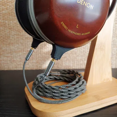 Bộ chuyển đổi giắc cắm 3.5mm cho tai nghe Denon/Fostex/E-MU có dây cáp có thể tháo rời