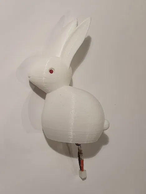 Thỏ ma quái với mắt LED đỏ 3mm tùy chỉnh cho Openscad - Image 7