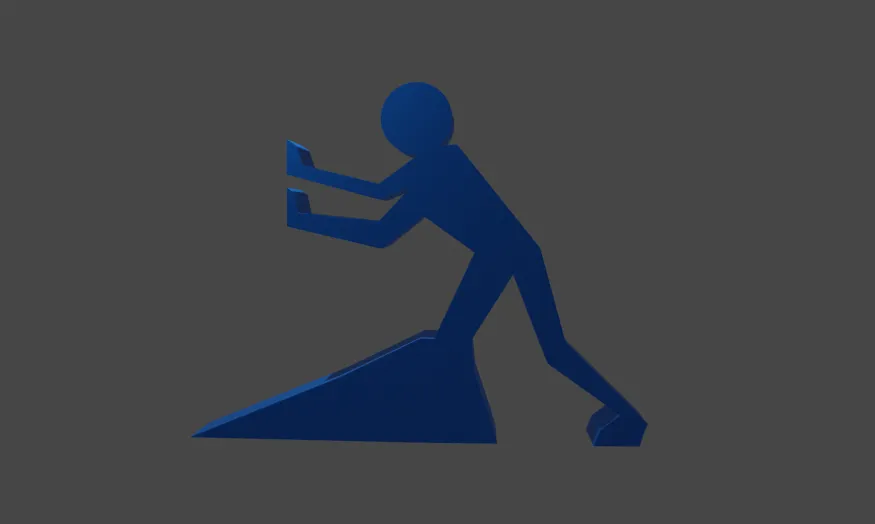 Giá đỡ cửa hình người giữ cửa mở - Image 2