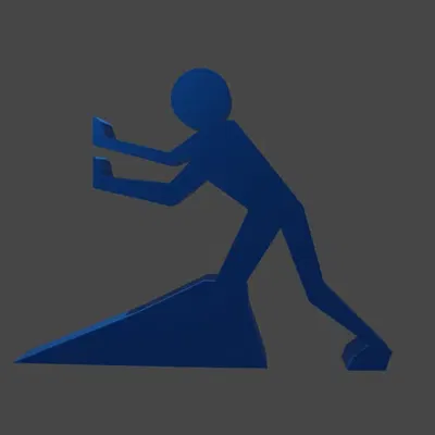 Giá đỡ cửa hình người giữ cửa mở