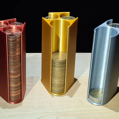 Giá đỡ tiền xu Euro cho các mệnh giá khác nhau