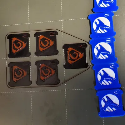 Token mục tiêu GDI & NOD cho trò chơi X-wing Miniatures