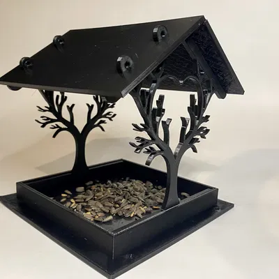 Máy cho chim ăn 5 phần thiết kế thông minh