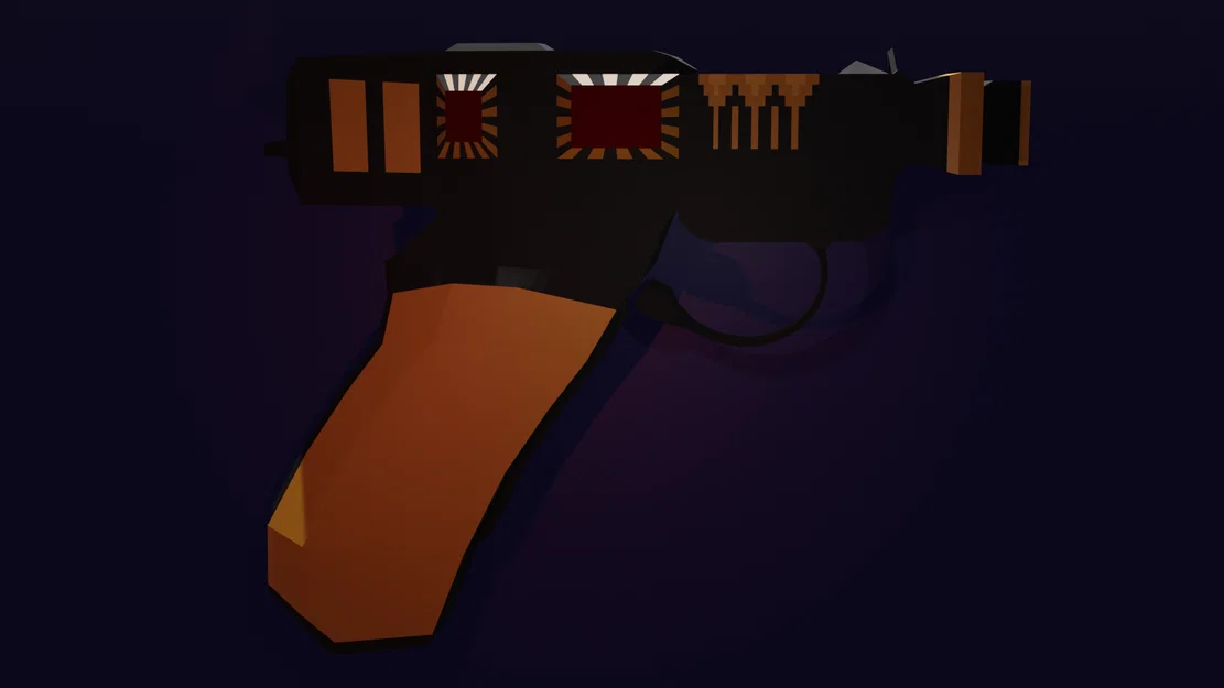 Pistol laser màu vàng đen độc đáo - Image 1