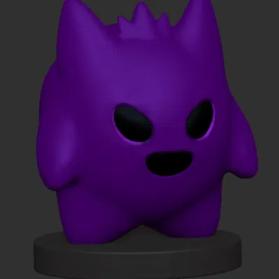 Gengar Chibi dễ thương phong cách Pokémon