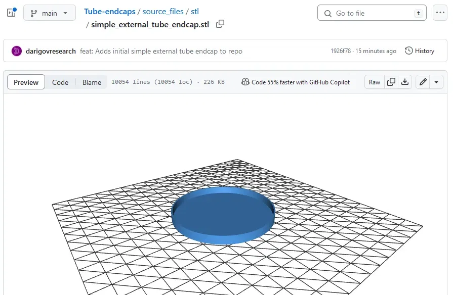 Nắp ống ngoài đơn giản cho ống chứa đồ vật - Image 1