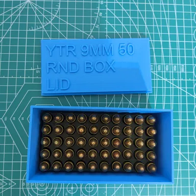 Hộp đạn 9mm YTR 50 viên có nắp đậy