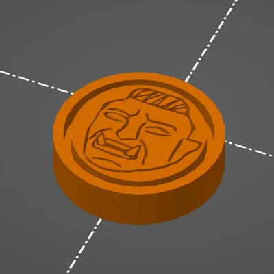 Token Orc cho DnD 1x1" in hình khắc