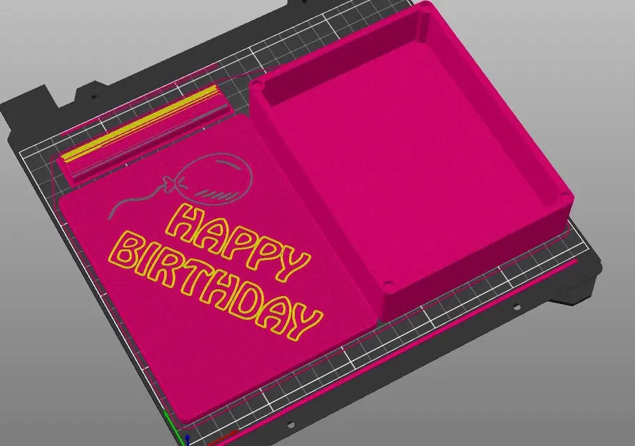 Hộp quà sinh nhật đơn giản với nam châm - Image 2