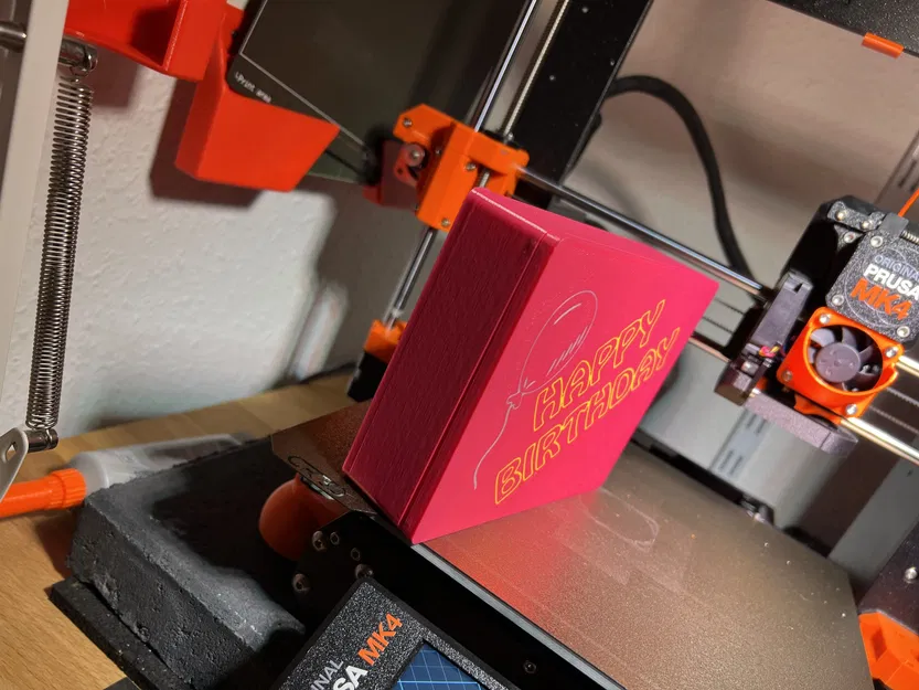 Hộp quà sinh nhật đơn giản với nam châm - Image 3